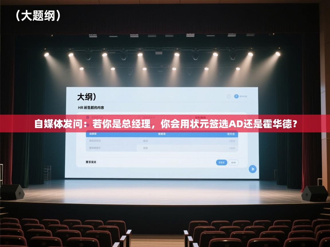 自媒体发问:若你是总经理,你会用状元签选AD还是霍华德? 第2张
