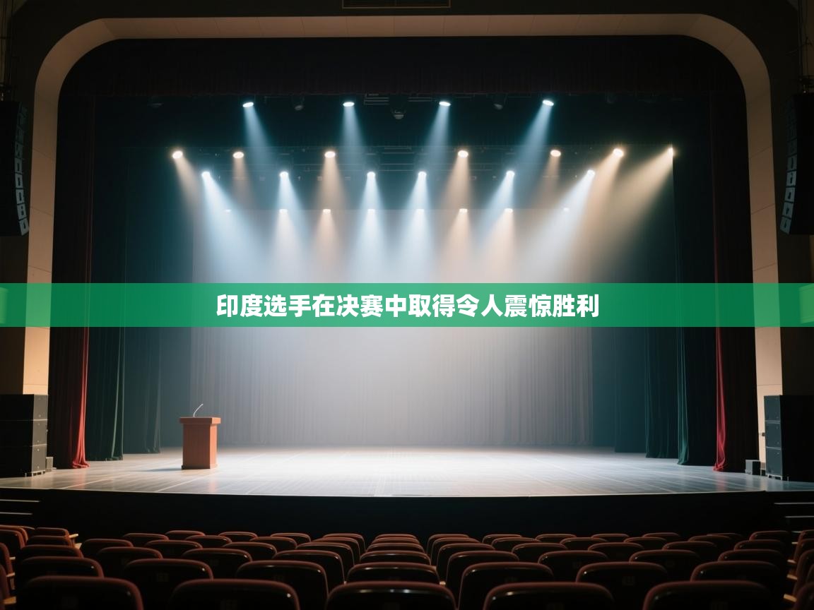 印度选手在决赛中取得令人震惊胜利  第2张